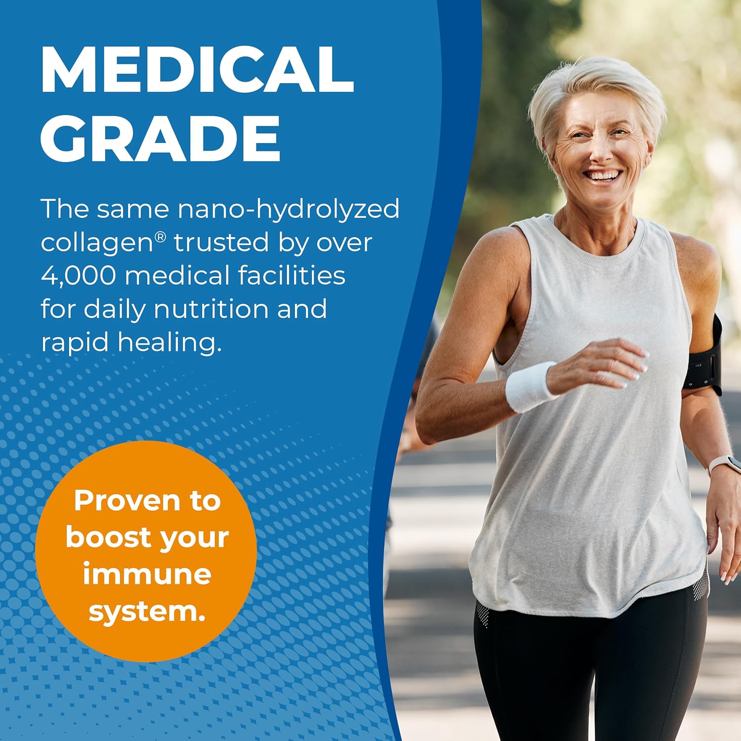 ProT Gold Liquid Collagen Protein Shot - Grass Fed Collagen with Arginine for Wound Support - Orange Creme Flavor - Gluten & Sugar Free - 24 Pack