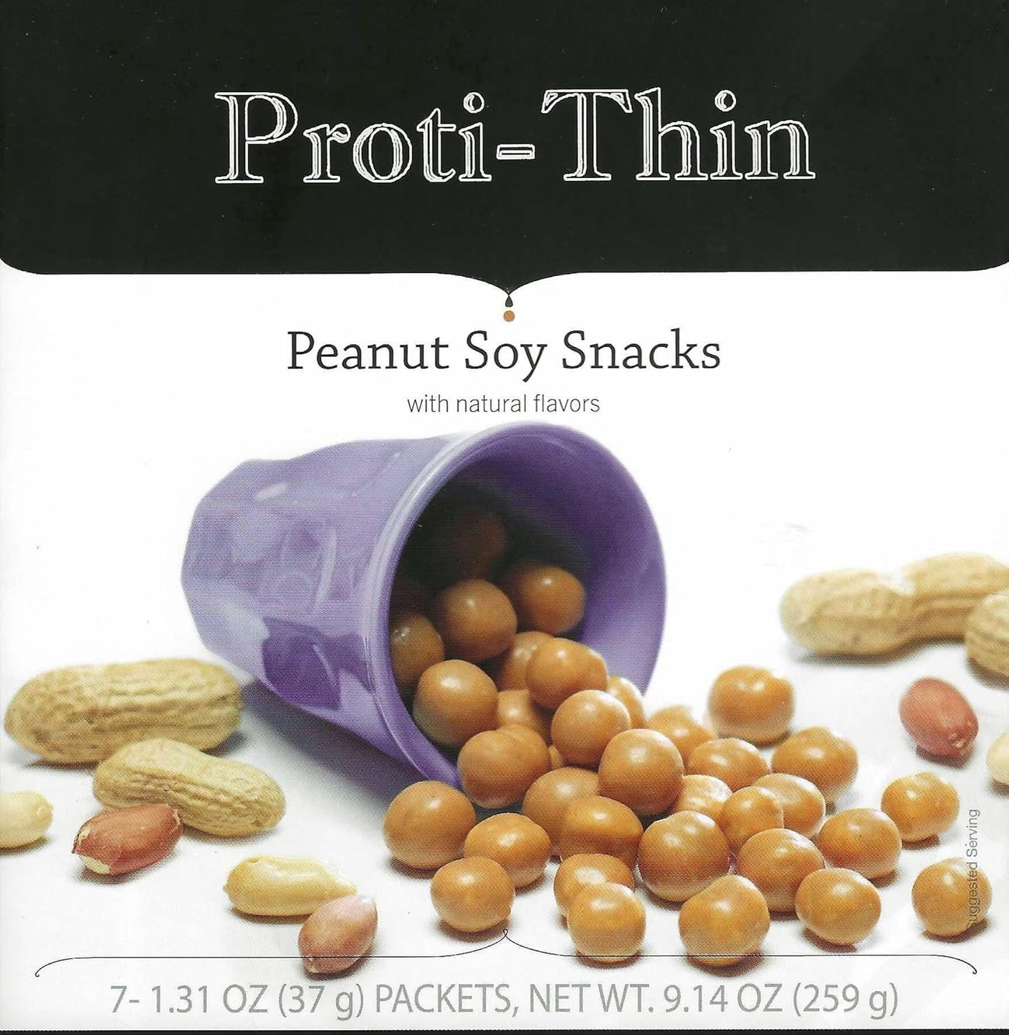 Protein-Rich Peanut Soy Snacks, Low Calorie & Carb, Gluten-Free, KETO & Ideal Protein Diet Friendly, 15g Protein, 7-Pack Box