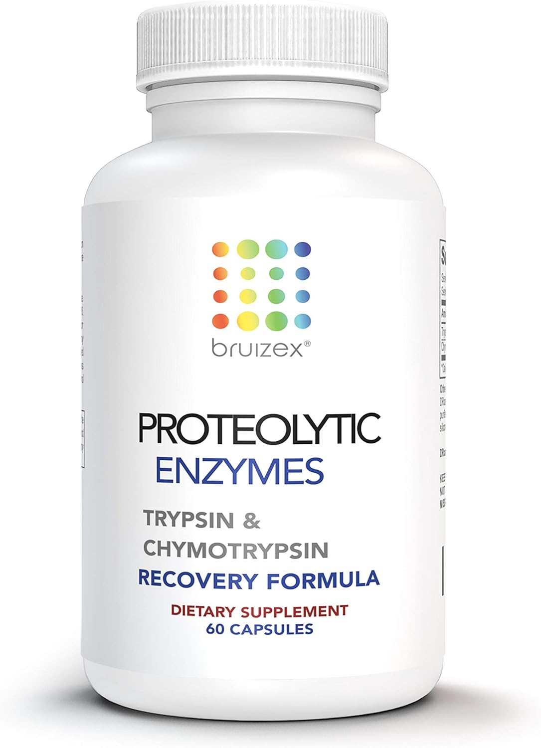 Proteolytic Enzymes Supplement for Tissue Trauma Recovery, Bruising, Swelling | Immune System Support - 60 Capsules