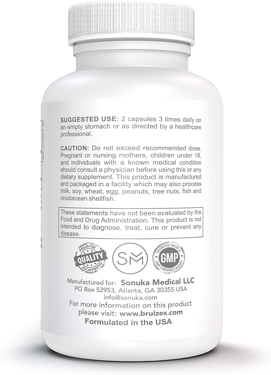 Proteolytic Enzymes Supplement for Tissue Trauma Recovery, Bruising, Swelling | Immune System Support - 60 Capsules