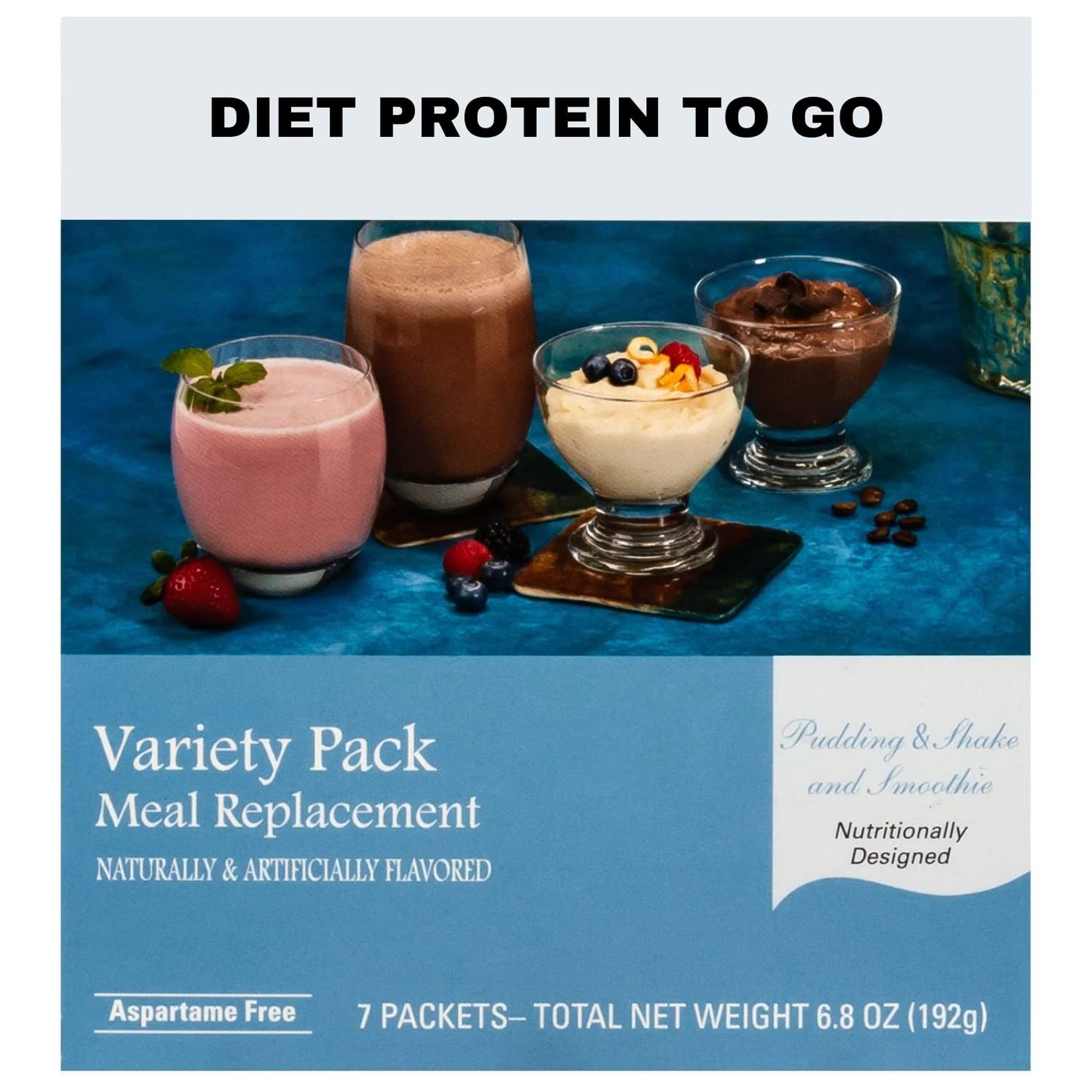 ProtiFit DPTG Variety Pack: High Protein Shake & Pudding, Keto Friendly, Gluten Free, Ideal Protein Compatible - 7 Flavors