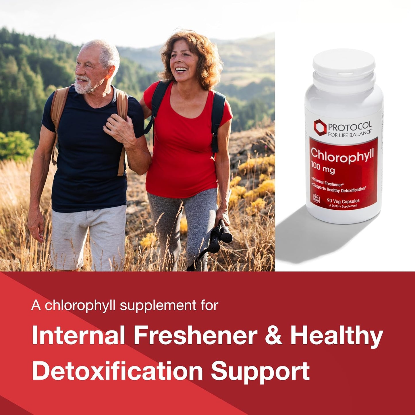 Protocol Chlorophyll Capsules - Supports Detox Cleanse, Liver Health, and Fresh Breath - Non-GMO, Soy Free - 90 Vegetable Capsules