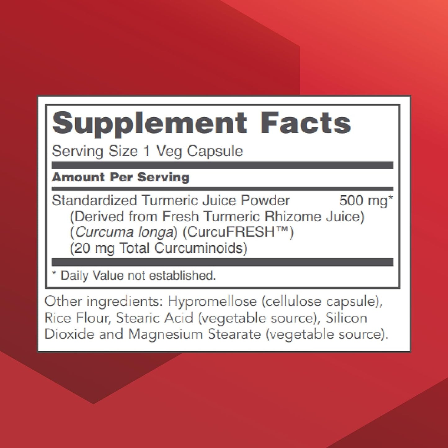 Protocol CurcuFRESH Turmeric Juice Powder Capsules - 40x Absorption - Curcuminoids from Curcuma Longa - Vegan & Non-GMO - 60 Capsules