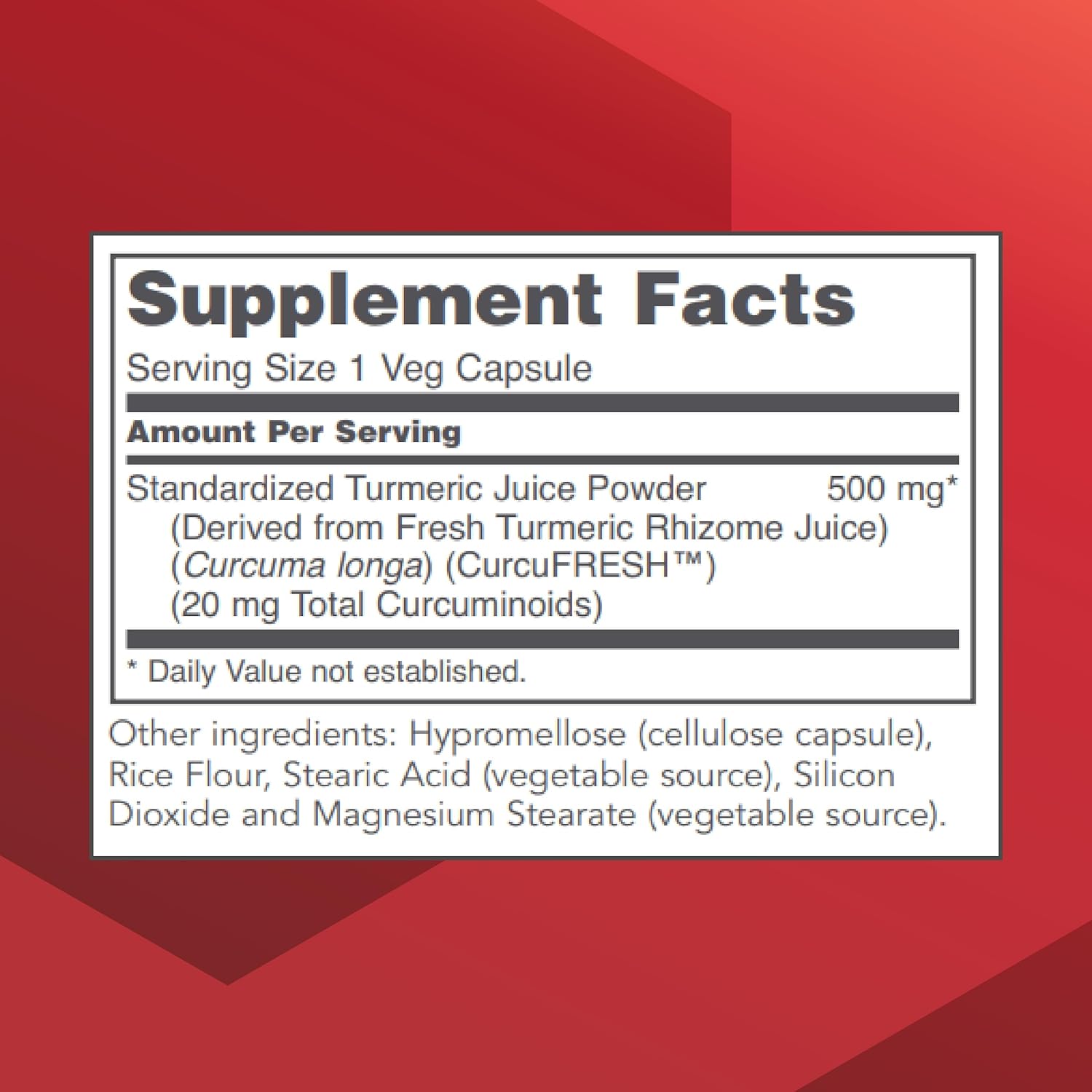 Protocol CurcuFRESH Turmeric Juice Powder Capsules - 40x Absorption - Curcuminoids from Curcuma Longa - Vegan & Non-GMO - 60 Capsules