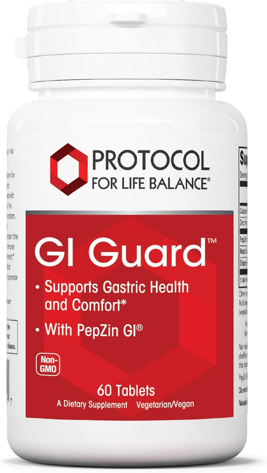 Protocol GI Guard: PepZin GI for Digestive Gut Health - Non-GMO Vegan Tablets - Gastric Health & Comfort