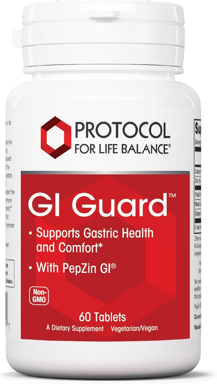 Protocol GI Guard: PepZin GI for Digestive Gut Health - Non-GMO Vegan Tablets - Gastric Health & Comfort