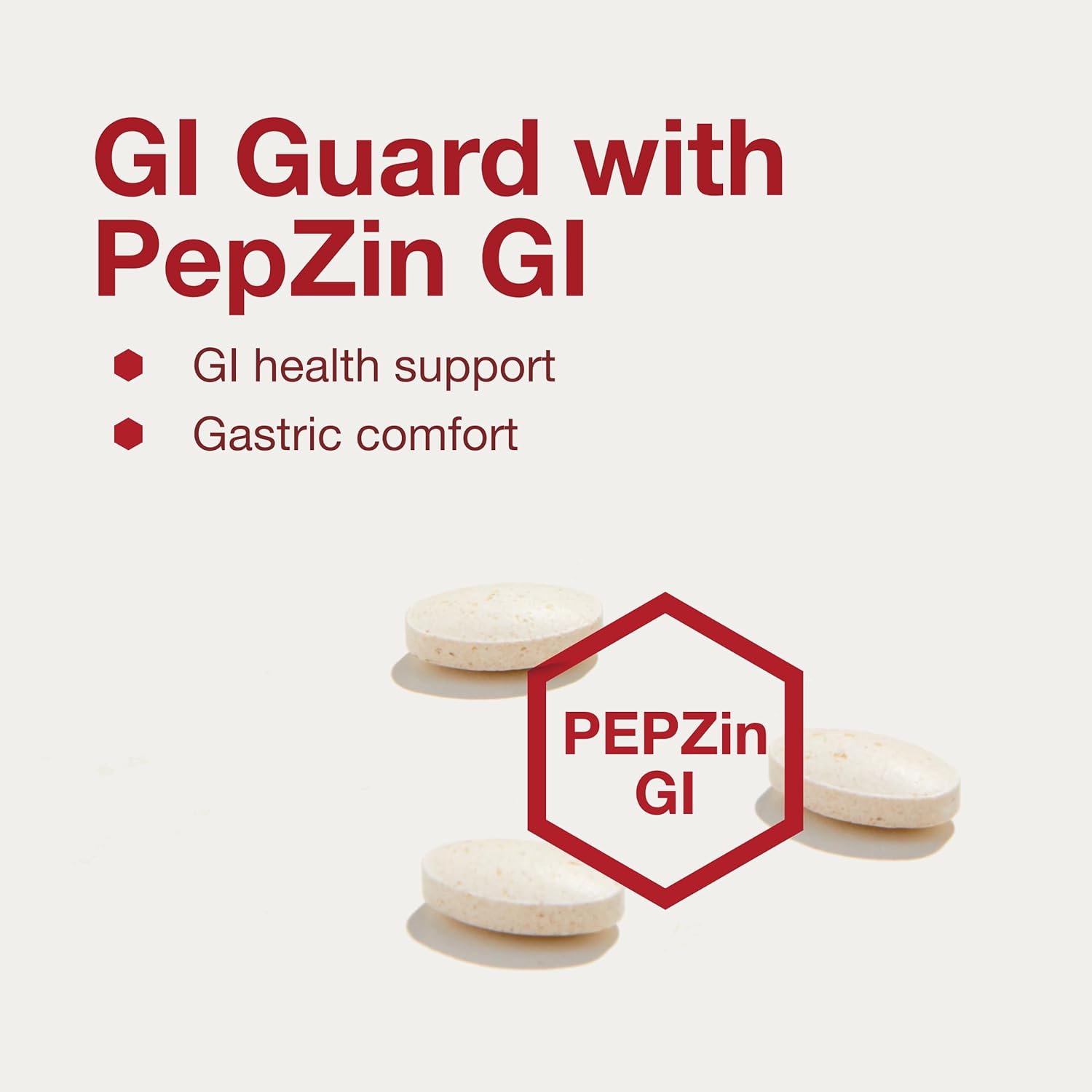 Protocol GI Guard: PepZin GI for Digestive Gut Health - Non-GMO Vegan Tablets - Gastric Health & Comfort