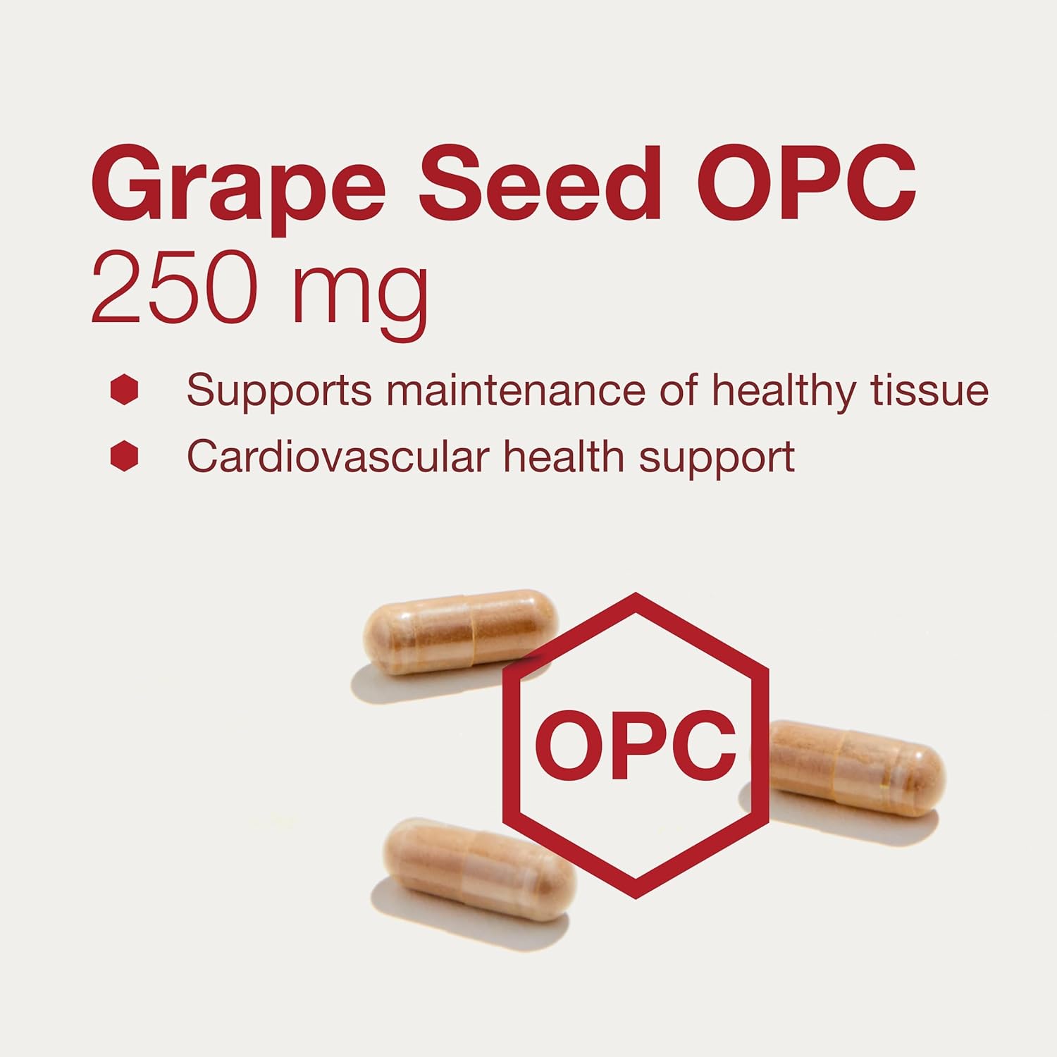 Protocol Grape Seed OPC Capsules - 250mg, 90% Polyphenols, with Rutin & Amla Fruit Extract - Non-GMO & Kosher - 90 Veg Capsules