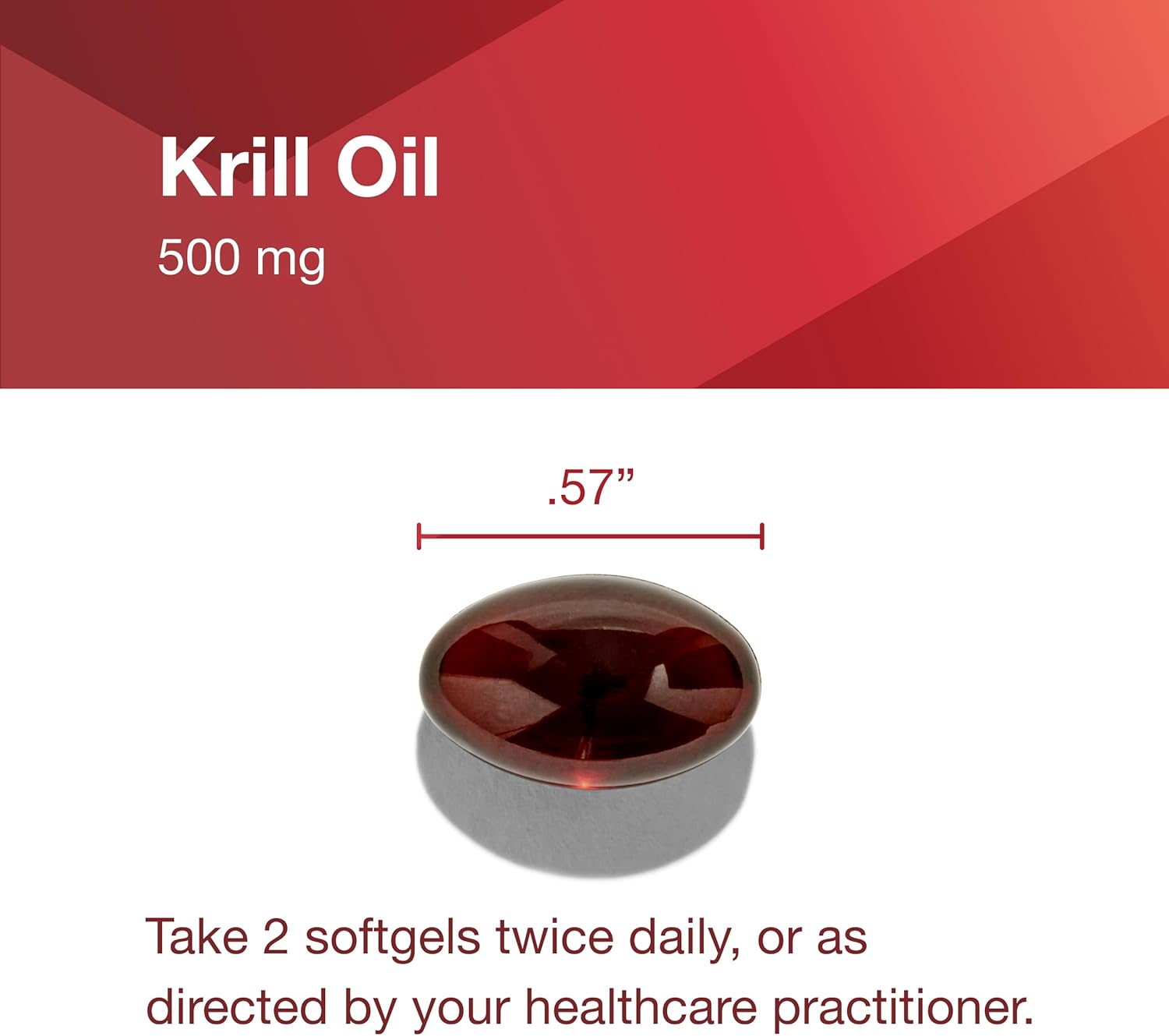 Protocol Krill Oil 500mg Softgels - Omega-3 Supplement with Astaxanthin - Heart, Brain, Joint Support - Non-GMO - 60 Count