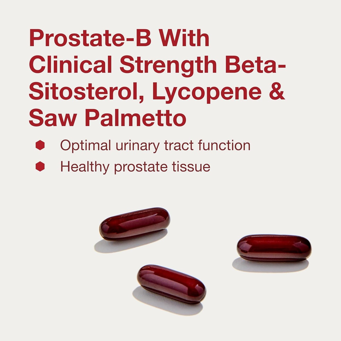 Protocol Prostate-B Clinical Strength Supplement with Beta Sitosterol, Lycopene, Saw Palmetto - 90 Softgels for Men's Prostate Health - Halal & Dairy Free