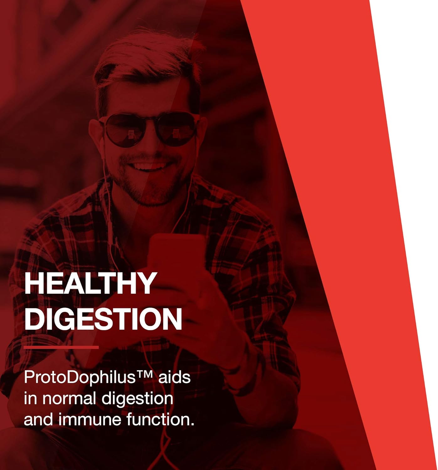 ProtoDophilus - 50 Billion CFU Probiotic Supplement for Digestive and Immune Health - 10 Strains, 50 Veg Capsules