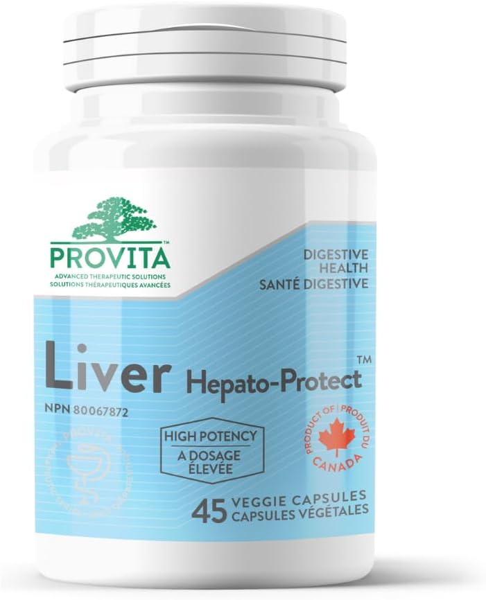 PROVITA Liver Hepato-Protect™ - Vegan Liver Detox Capsules for Regeneration & Protection - Non-GMO Formula with 45 Capsules