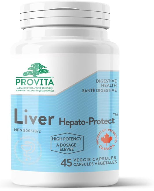 PROVITA Liver Hepato-Protect™ - Vegan Liver Detox Capsules for Regeneration & Protection - Non-GMO Formula with 45 Capsules