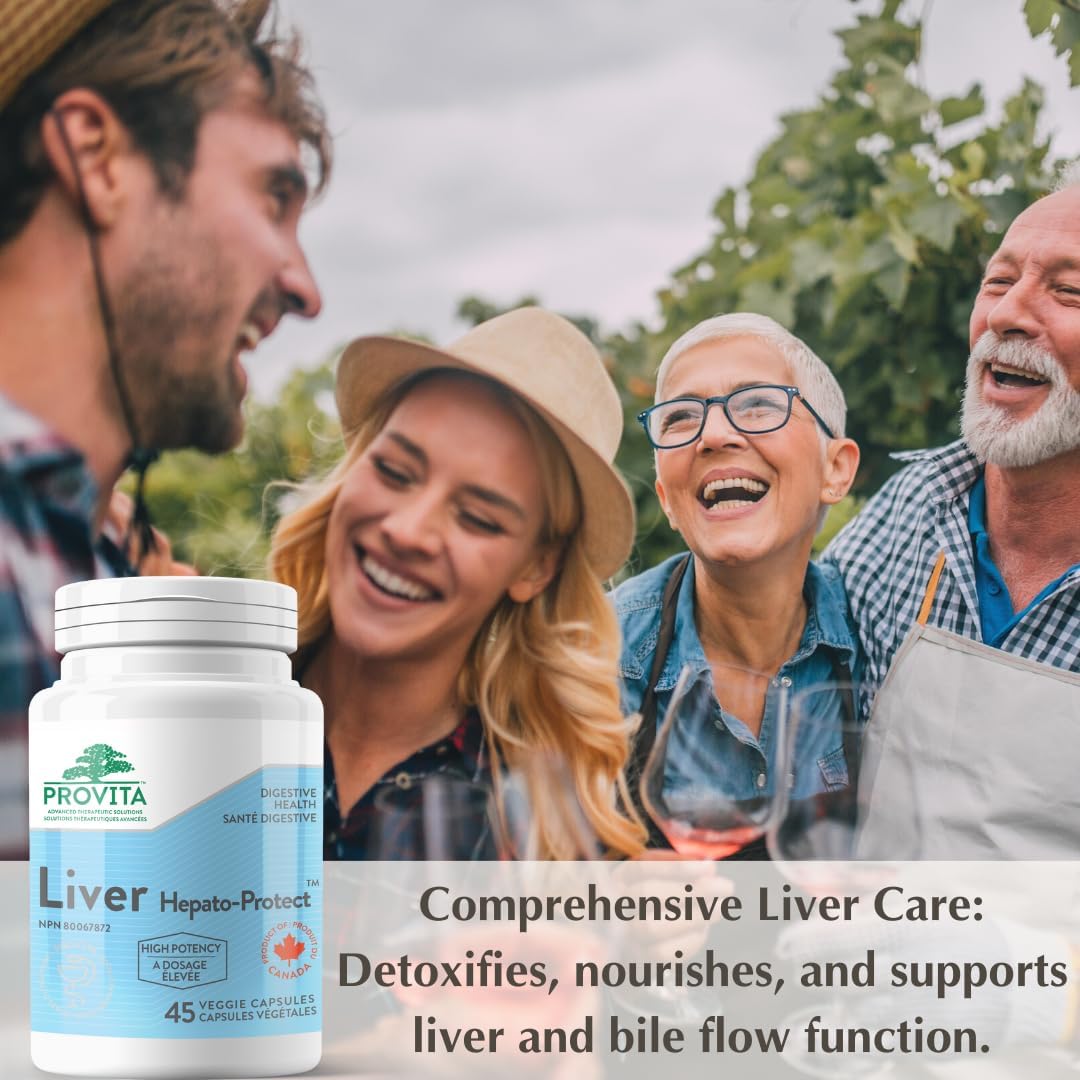 PROVITA Liver Hepato-Protect™ - Vegan Liver Detox Capsules for Regeneration & Protection - Non-GMO Formula with 45 Capsules
