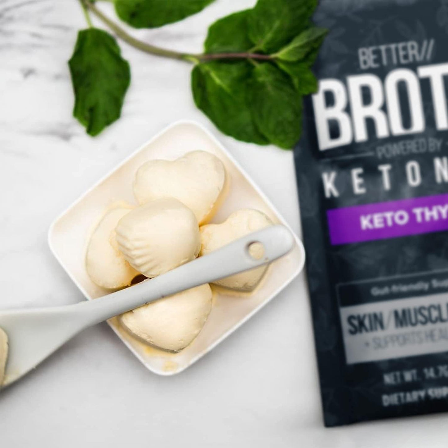 Pruvit Better Broth Keto Thyme for Joint Support, Muscle Recovery, Skin, and Hair - 20 Count Pack