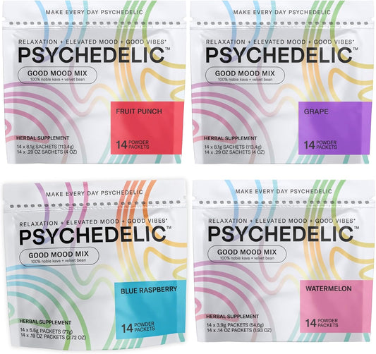 Psychedelic Water Good Mood Mix Variety Pack - 4 Flavor Bundle