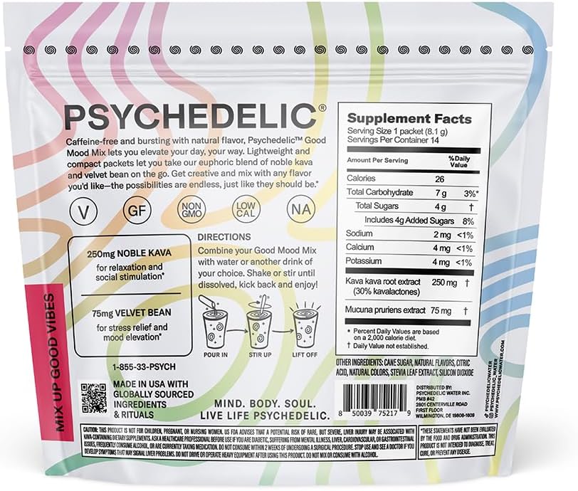 Psychedelic Water Good Mood Mix Variety Pack - 4 Flavor Bundle