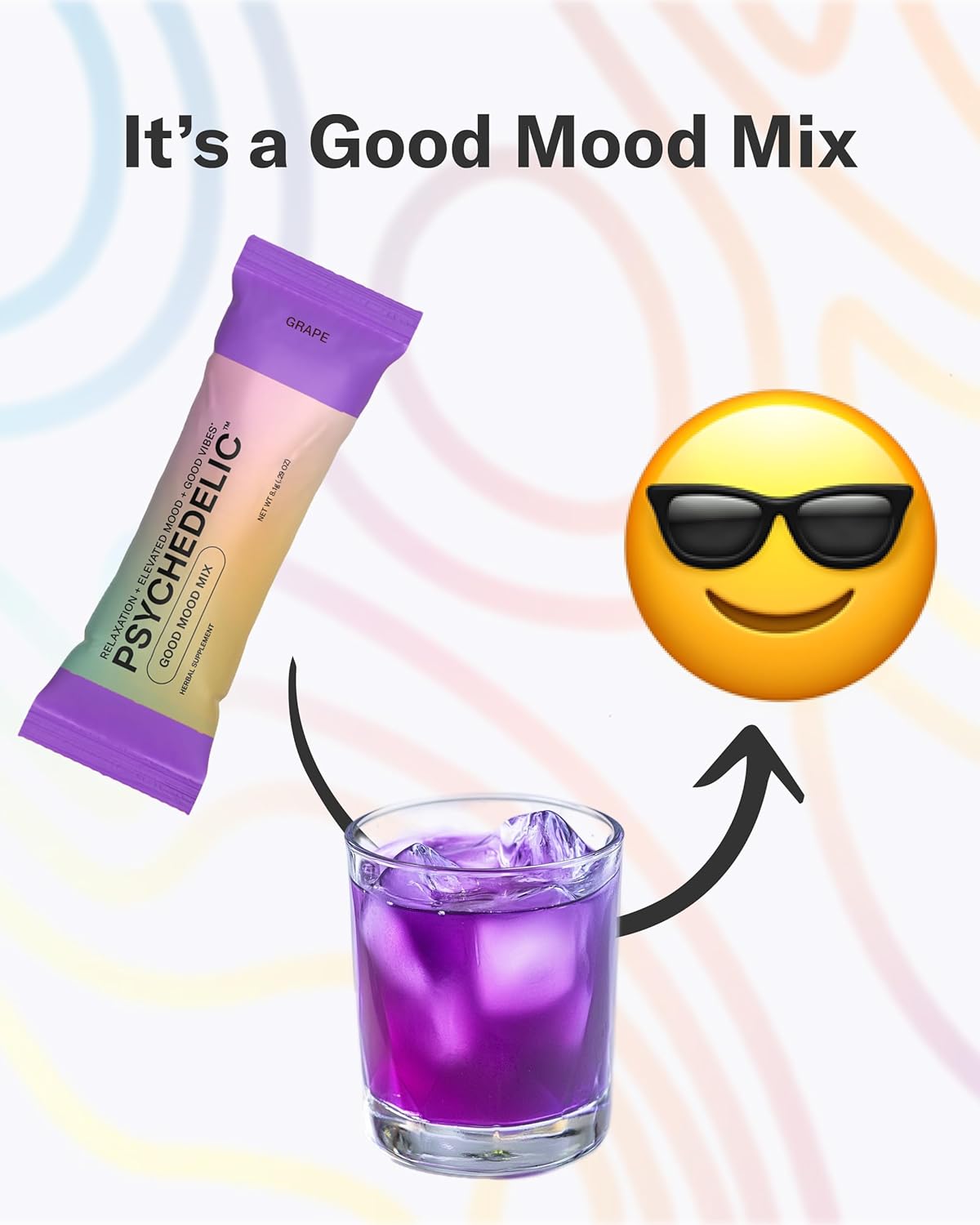 Psychedelic Water Good Mood Mix Variety Pack - 4 Flavor Bundle