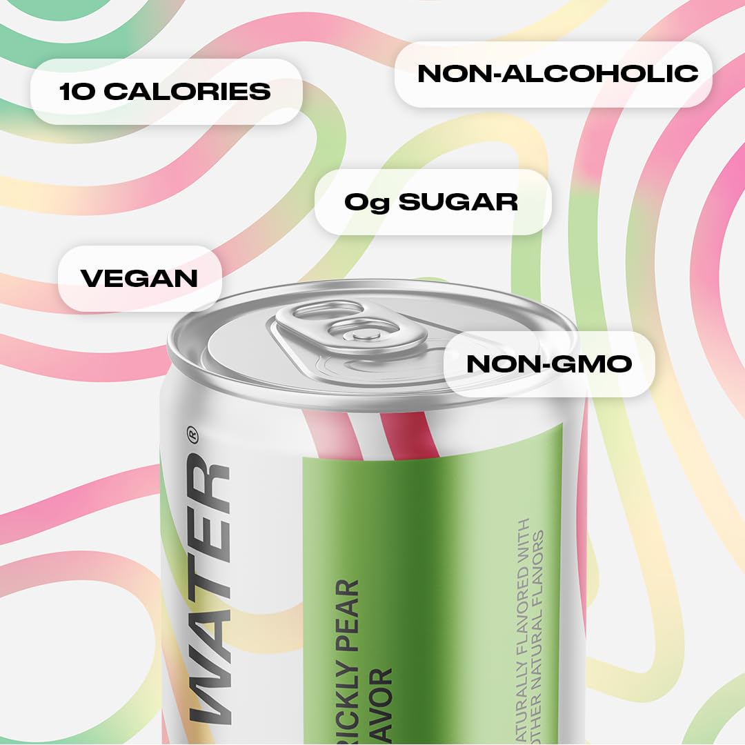 Psychedelic Water Mixed Pack: Mood-Enhancing Relaxation Drink with Calming Kava and Mucuna Pruriens - Gluten-Free, Low Calorie, Non-Alcoholic Adaptogen Mocktails - 8 Cans