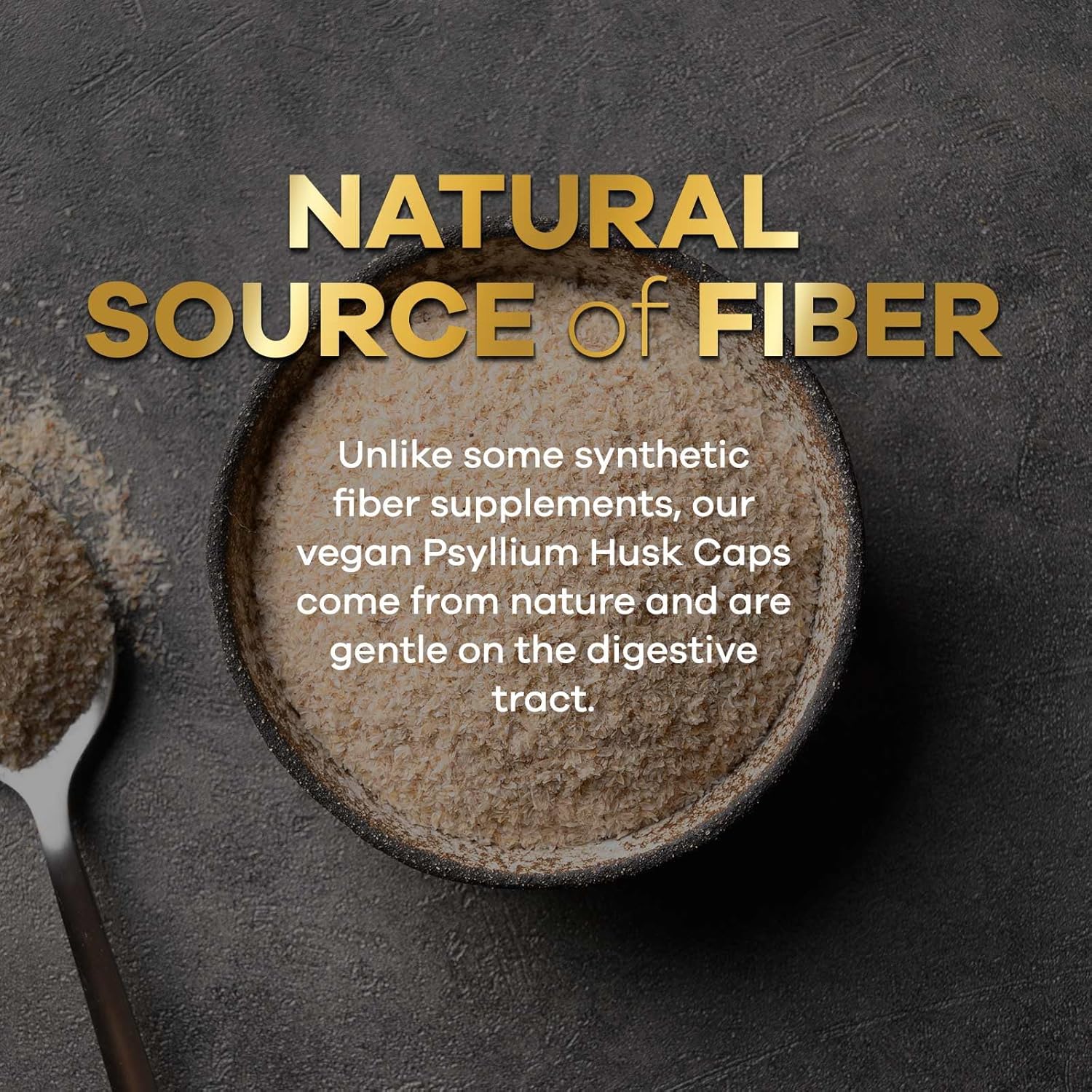 Psyllium Husk Capsules 1500mg - Natural Soluble & Insoluble Fiber Supplement for Digestion & Colon Health - 120 Capsules