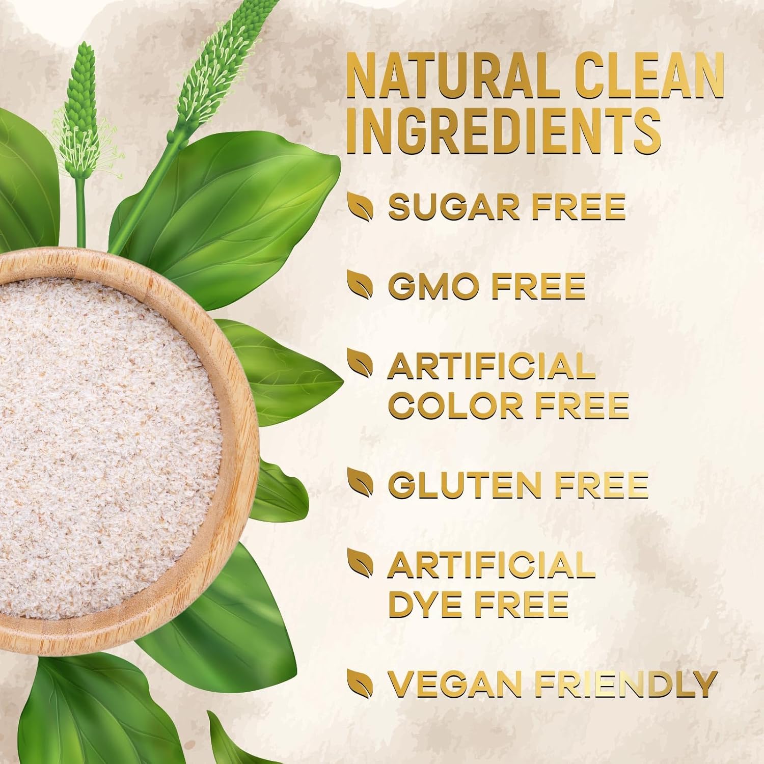 Psyllium Husk Capsules 1500mg for Digestion & Regularity - 180 Vegan Capsules