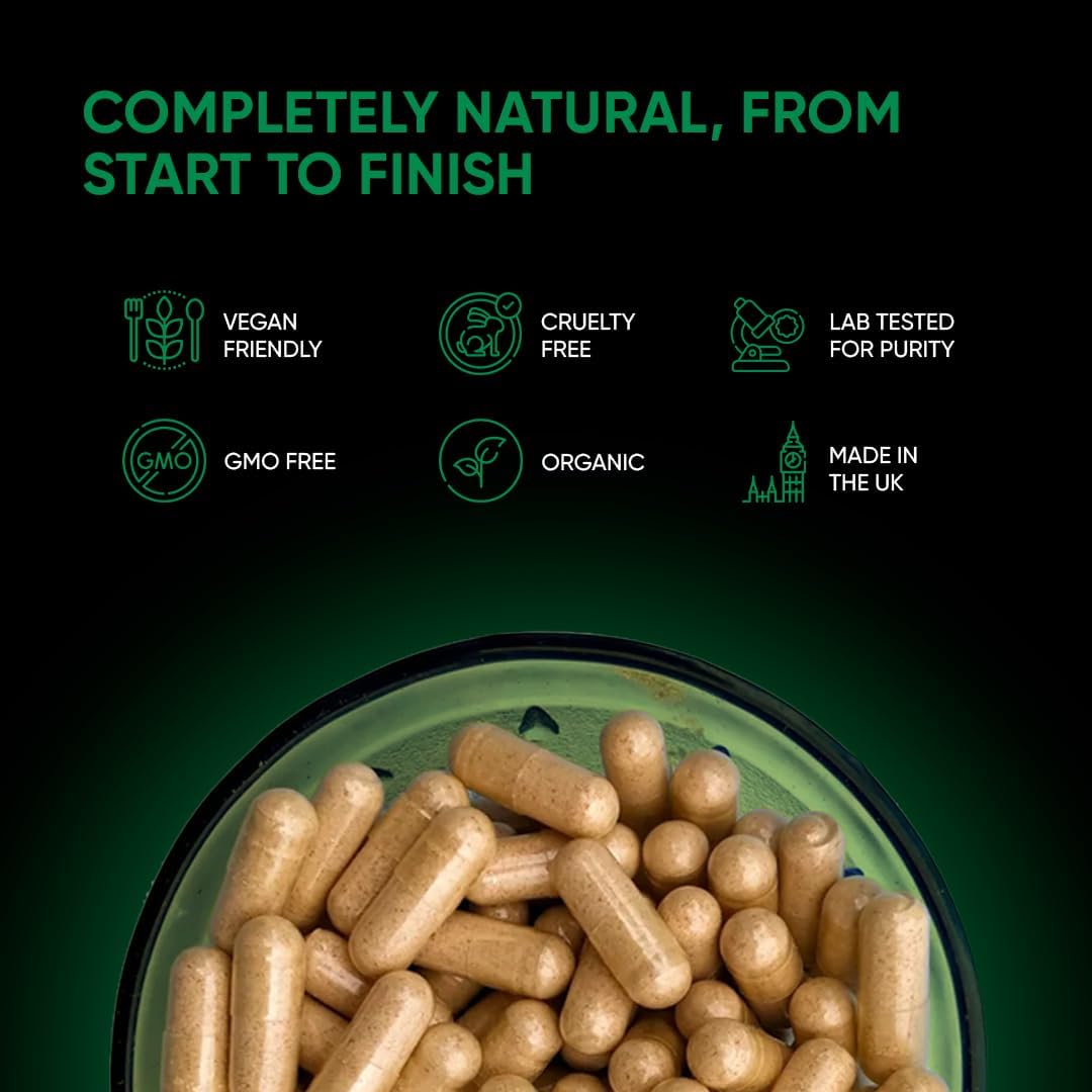 Psyllium Husk Fiber Supplement for Men Who Bottom - Promotes Digestive Regularity - 90 Vegan Capsules