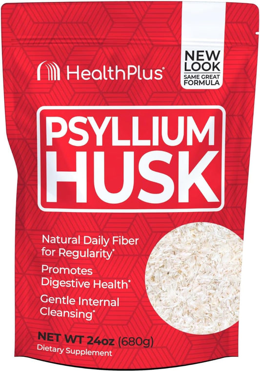 Psyllium Husk Powder - 24 oz, Natural Detox & Daily Fiber Supplement for Constipation Relief, Gentle Gut Cleanse, Keto-Friendly