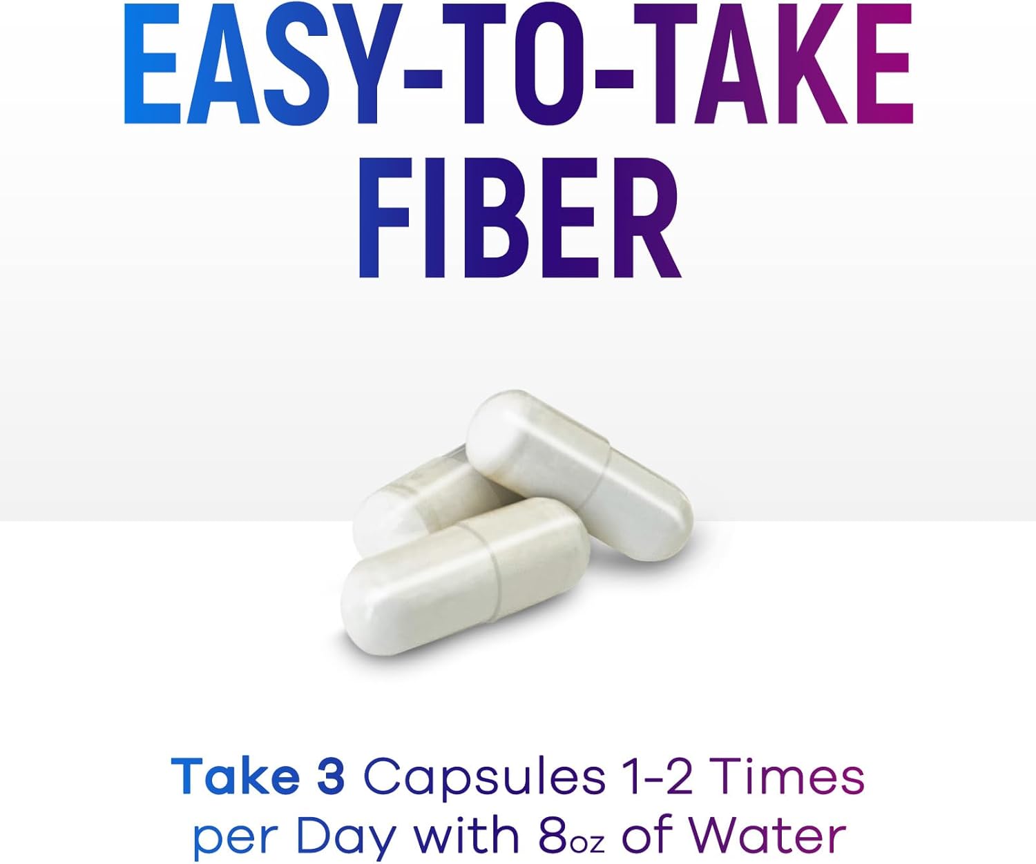 Psyllium Husk Powder Capsules 1500mg - Non-GMO Digestive Health Support - 120 Capsules