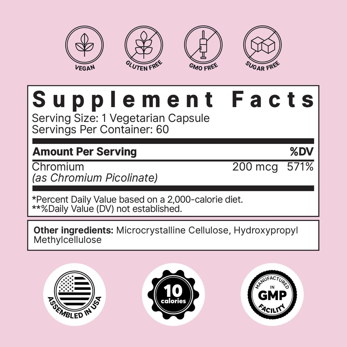 Psyllium Husk Powder Colon Cleanser & Sugar Craving Suppressant Bundle - 200mcg Chromium Picolinate - 60 Servings each