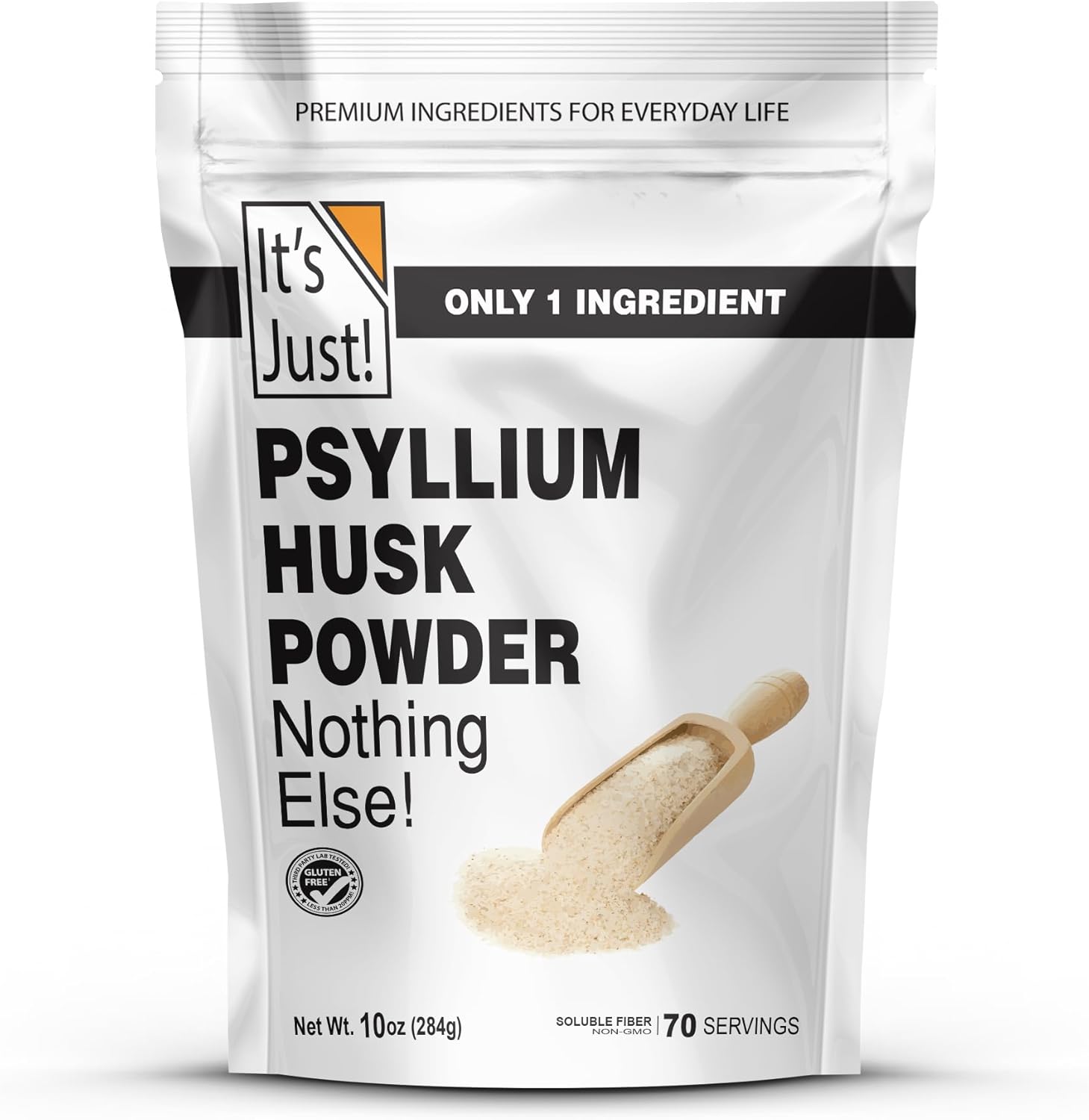 Psyllium Husk Powder for Keto Baking - Finely Ground, Easy Mixing Dietary Fiber - Digestive System Cleanse - Non-GMO - 10oz (Pack of 1)