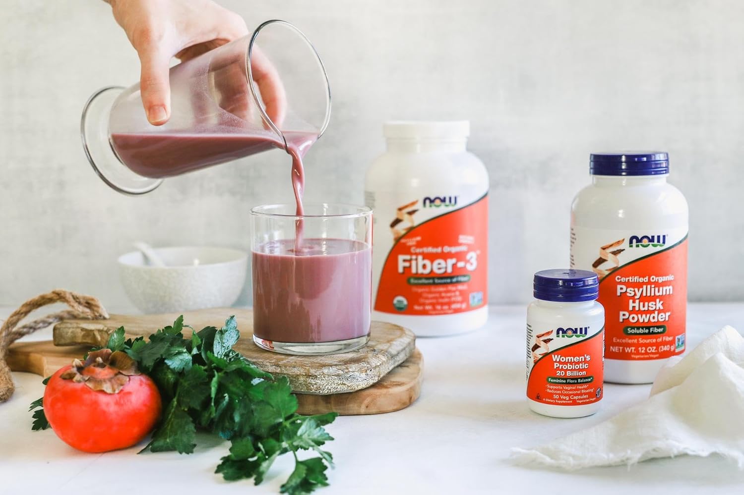 Psyllium Husk Powder Supplements by NOW Foods, Non-GMO Project Verified, 12-Ounce for Soluble Fiber Boost