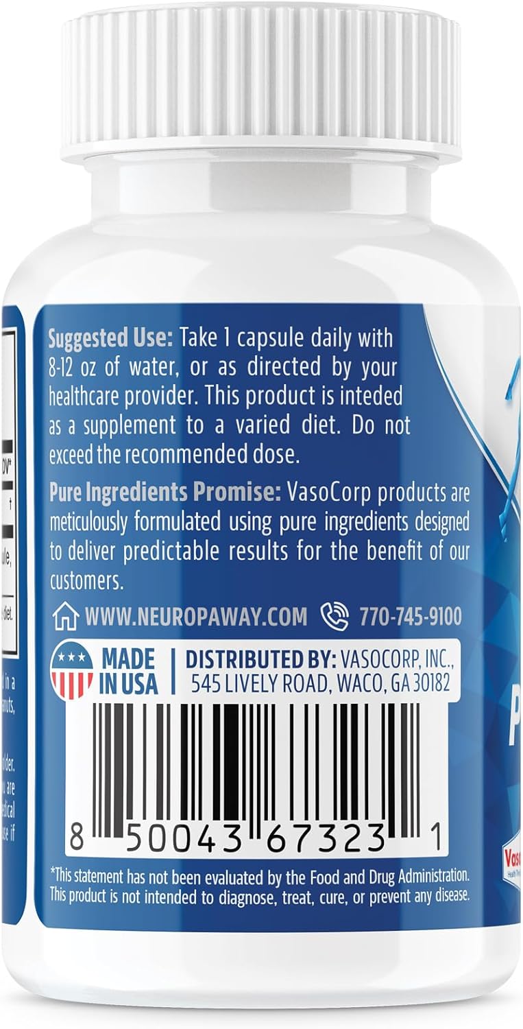 Pterostilbene Capsules - NeuropAWAY Elements (60 Count, 250mg) - Acid Resistant - Pack of 3