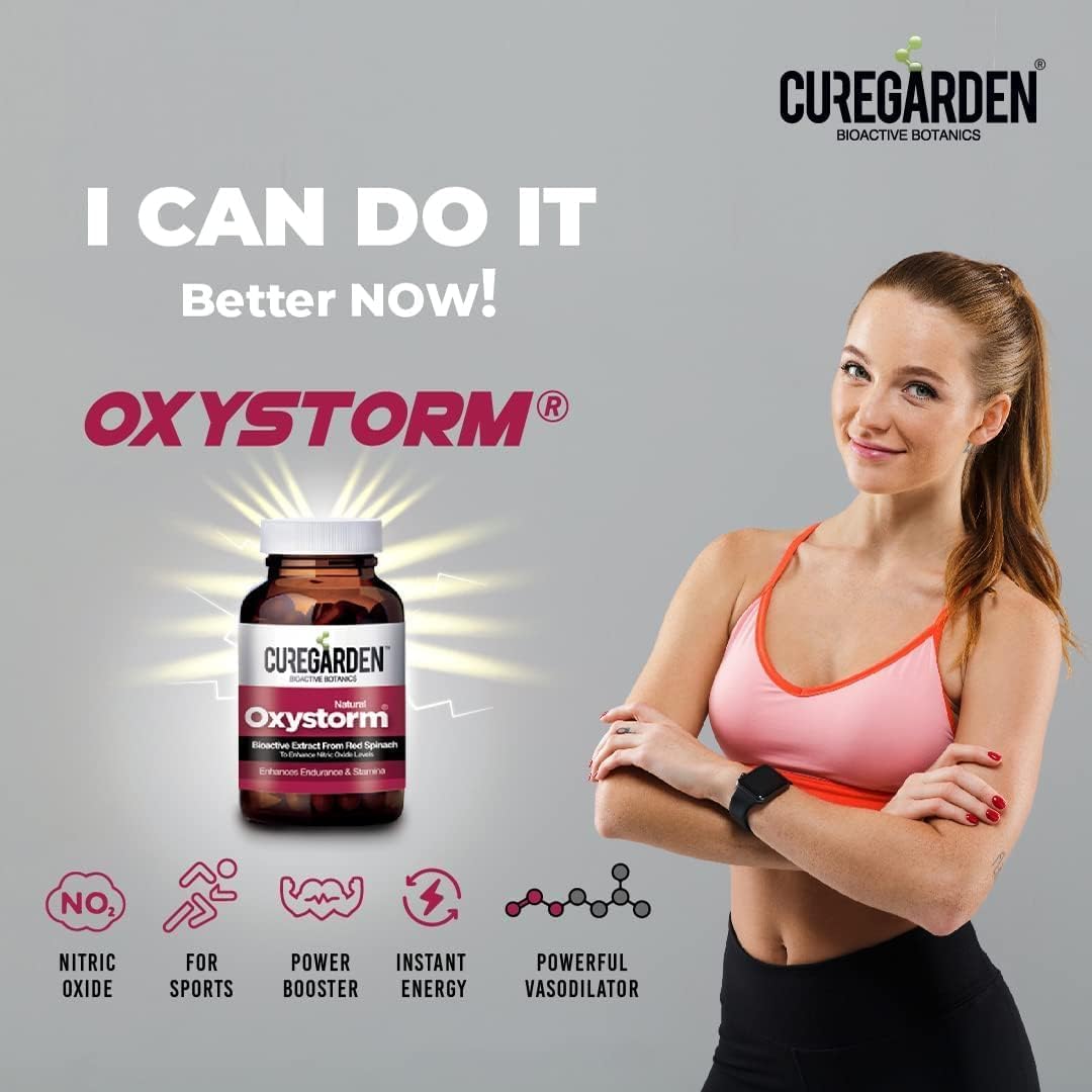 Pub Oxystorm Endurance Enhancer with Red Spinach Extract | Enhances Endurance, Boosts Circulation & Cardio Health