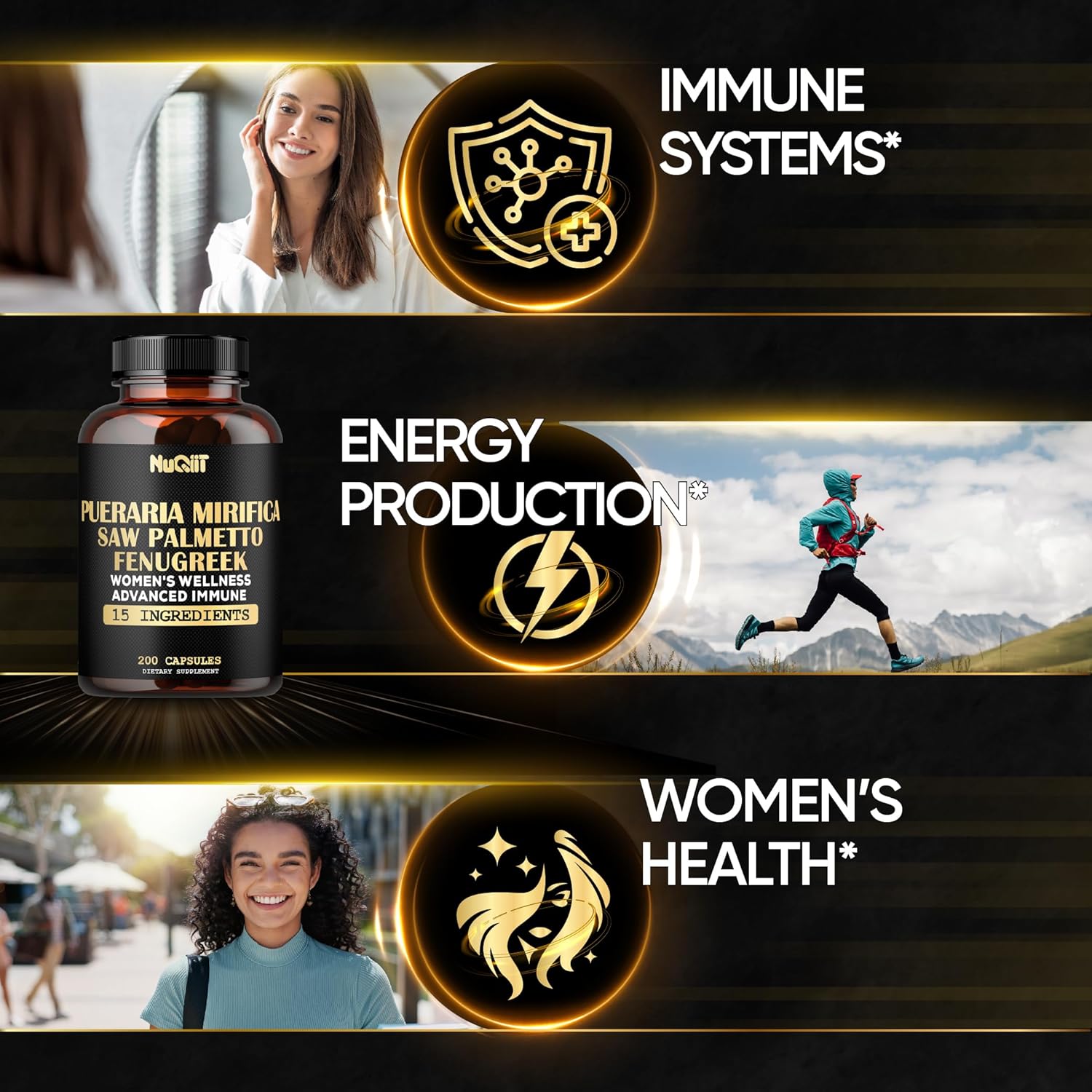 Pueraria Mirifica & Fenugreek Immune Women's Wellness Supplement - 200 Capsules