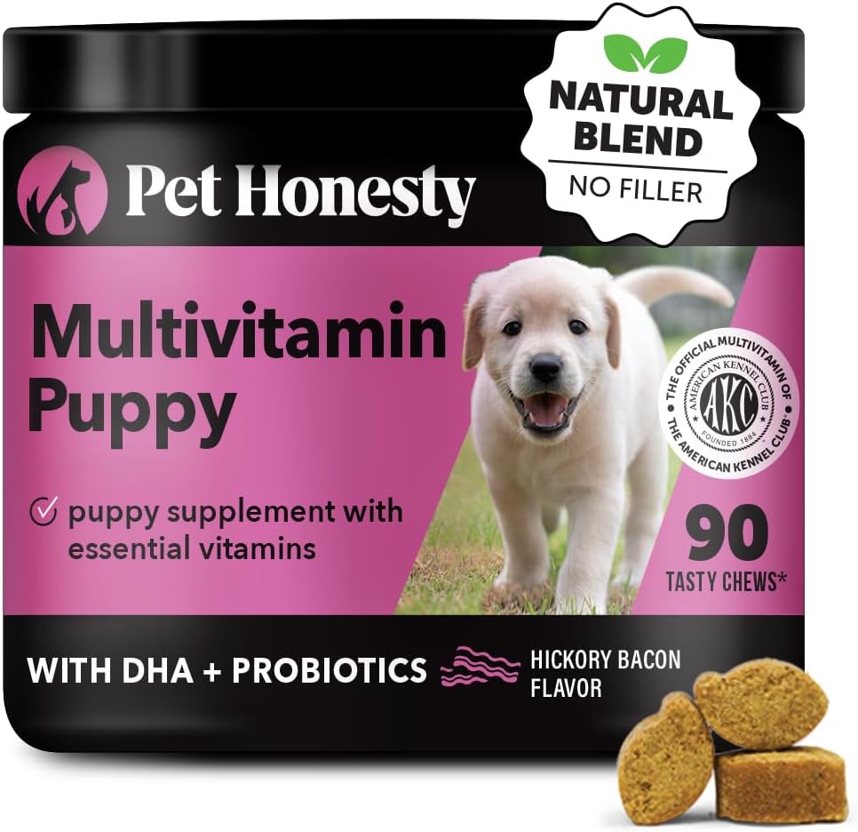 Puppy Treats with Essential Dog Supplements for Learning and Cognitive Development - Probiotics, Omega Fish Oil, Immune Support