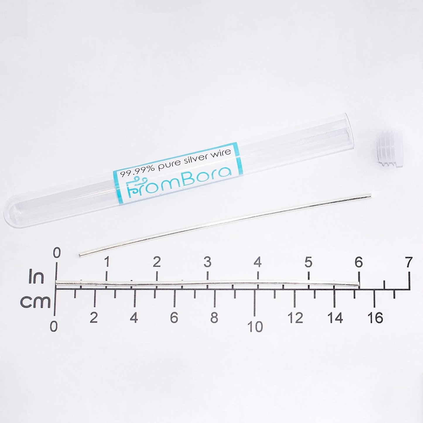 Pure 99.99% Silver Wire Set for Colloidal Silver Generation - 15 Gauge 6" with Certificate - FromBora Silver Generator Kit