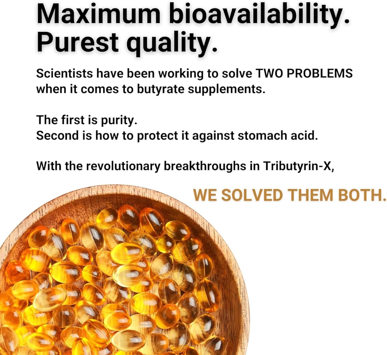 Pure and Odorless Tributyrin-X for Gut Health | Supports Histamine and Leaky Gut | 30 Servings