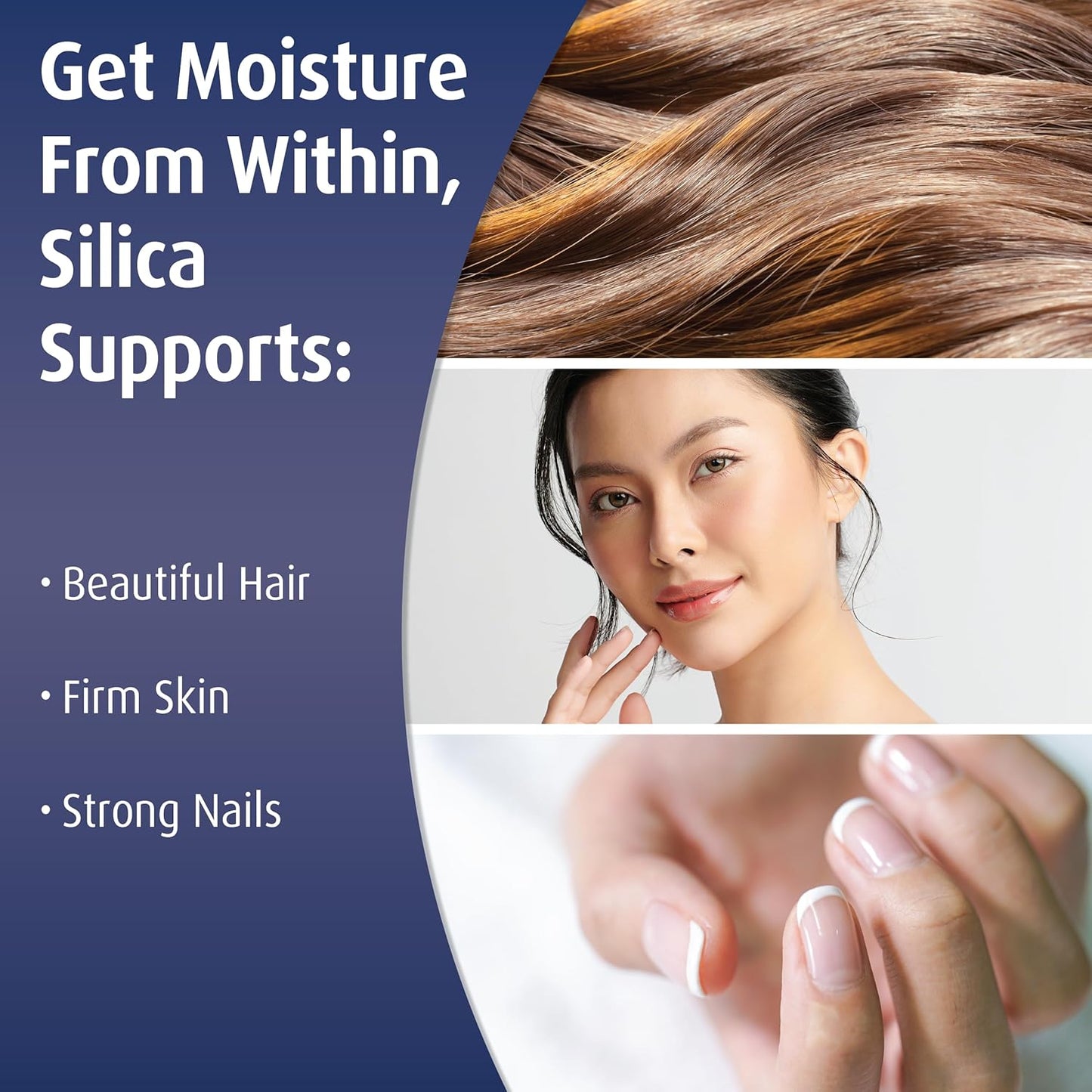Pure Colloidal Silica Gel Capsules for Hair, Skin, Nails, & Joints - No Additives, 30 Servings