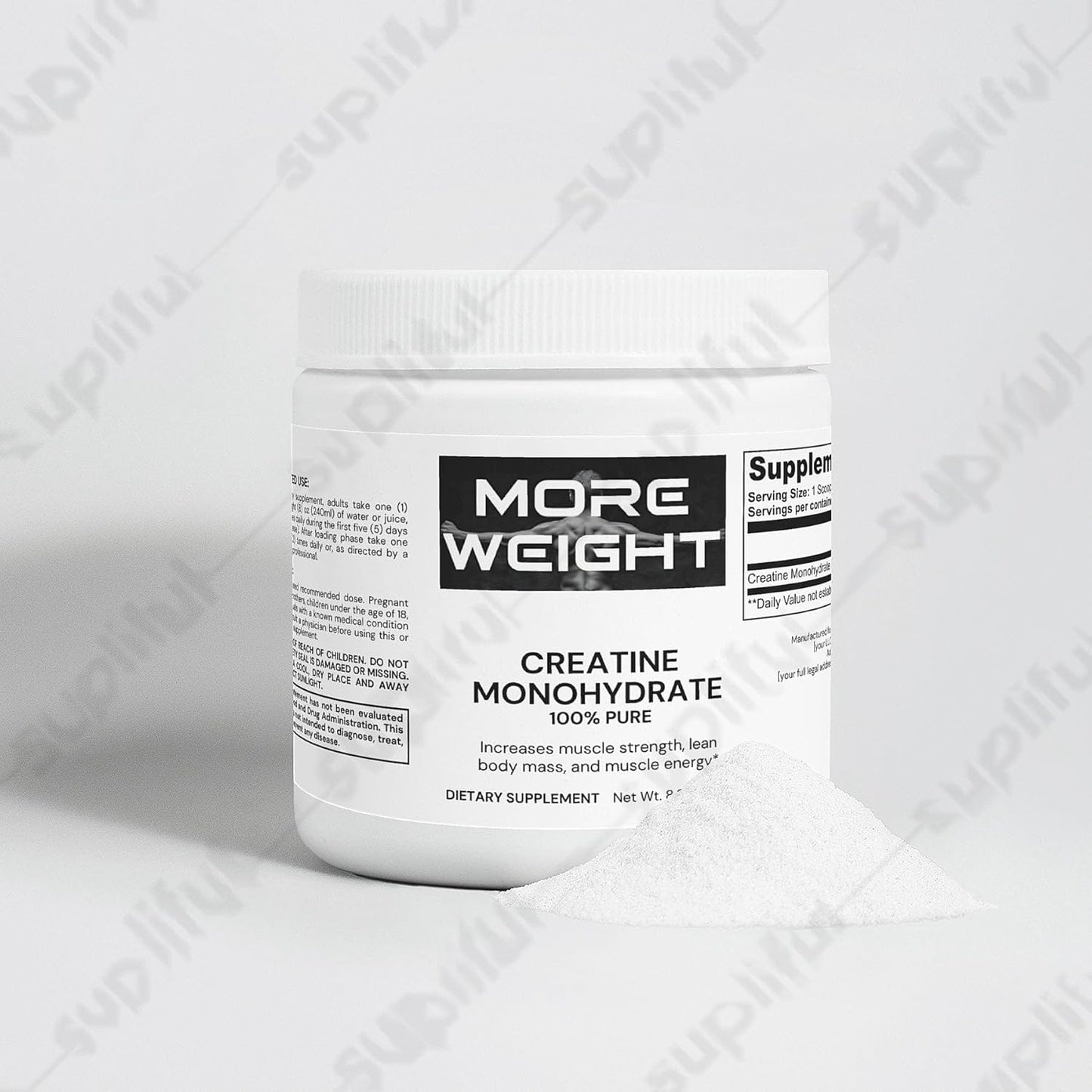 Pure Creatine Monohydrate Powder for Muscle Growth and Energy Boost