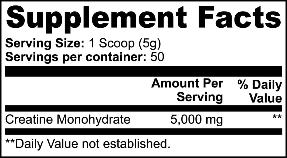 Pure Creatine Monohydrate Powder for Muscle Growth and Energy Boost