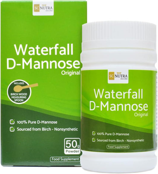 Pure D-Mannose Powder from Birch - 100% Natural Source - No Fillers or Cranberry - 50g/1.76oz