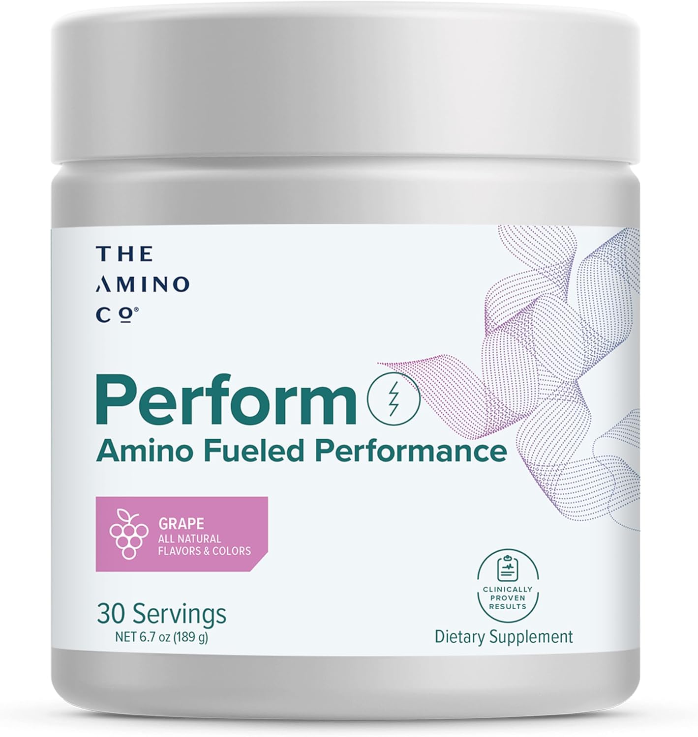 Pure EAA Amino Acids Pre Workout Powder Supplement for Energy - Grape Flavor (6.7 oz)