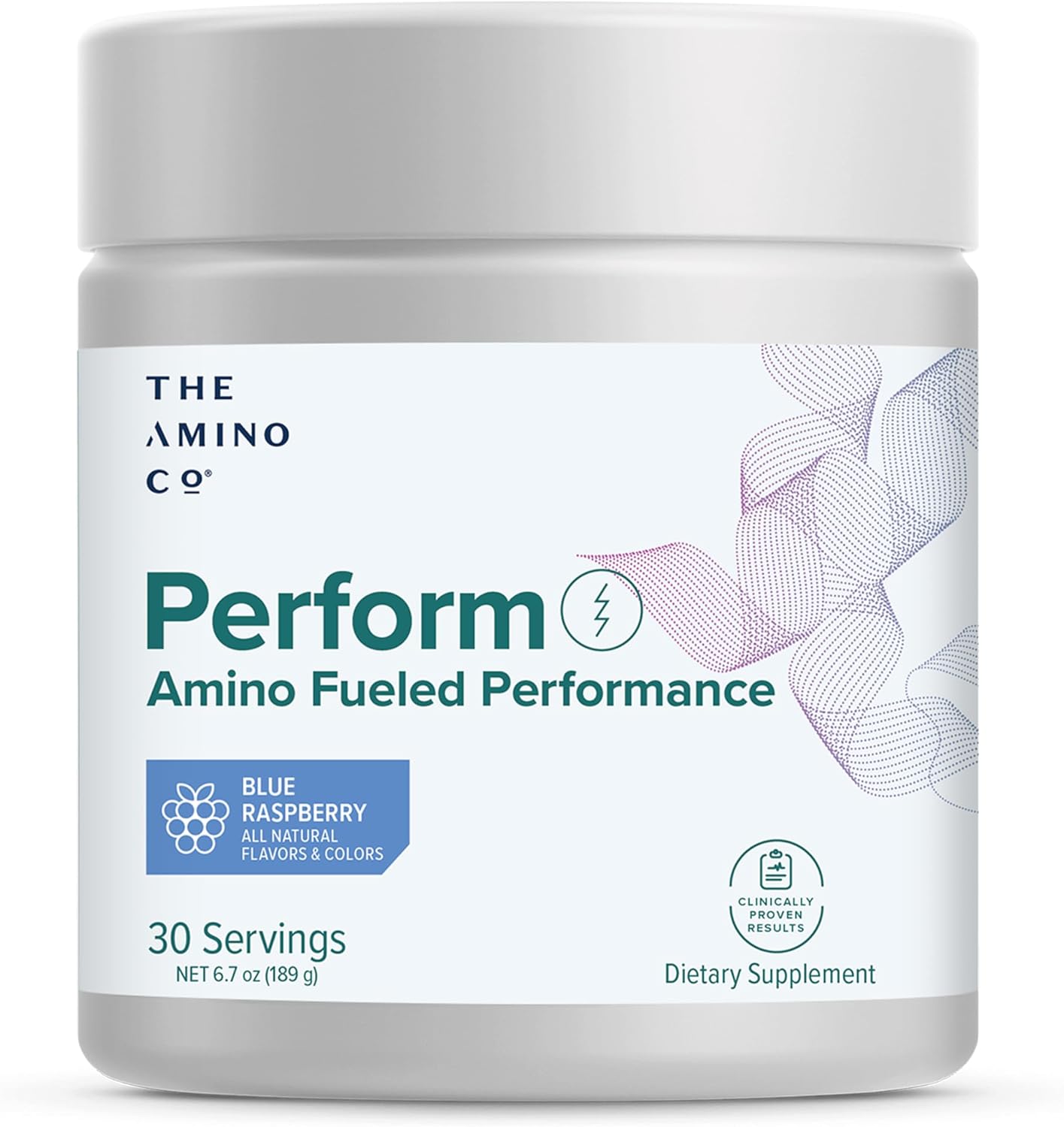 Pure EAA Amino Acids Pre Workout Powder Supplement - Blue Raspberry Flavor, Stevia Sweetened Energy Boost for Men & Women - 6.7 oz