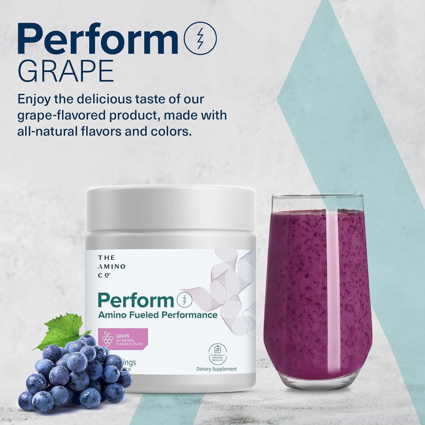 Pure EAA Amino Acids Pre Workout Powder Supplement for Energy - Grape Flavor (6.7 oz)