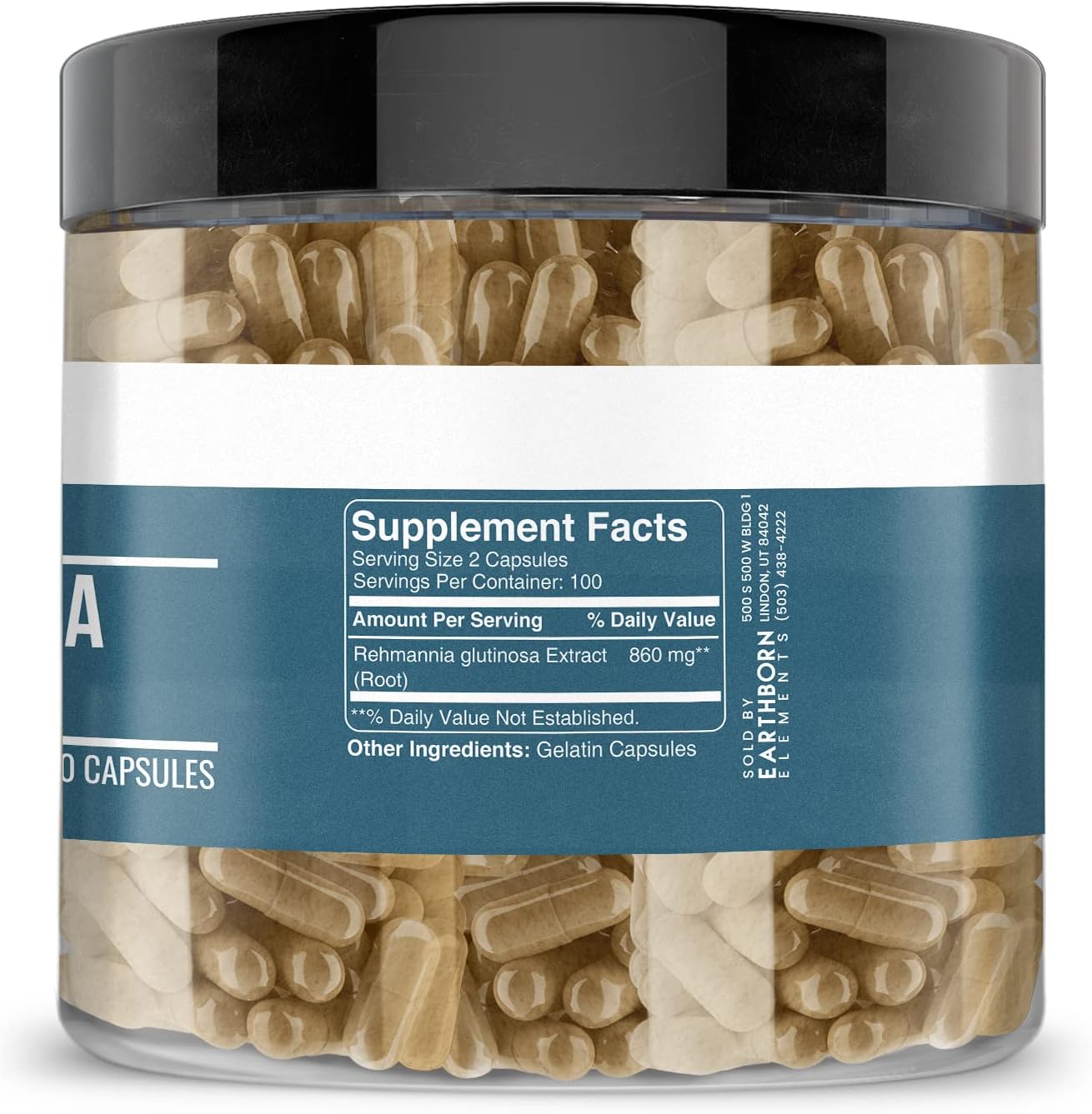 Pure Earthborn Elements Rehmannia Herb and Dong Quai Capsules, 400 Count, No Additives, Natural & Undiluted