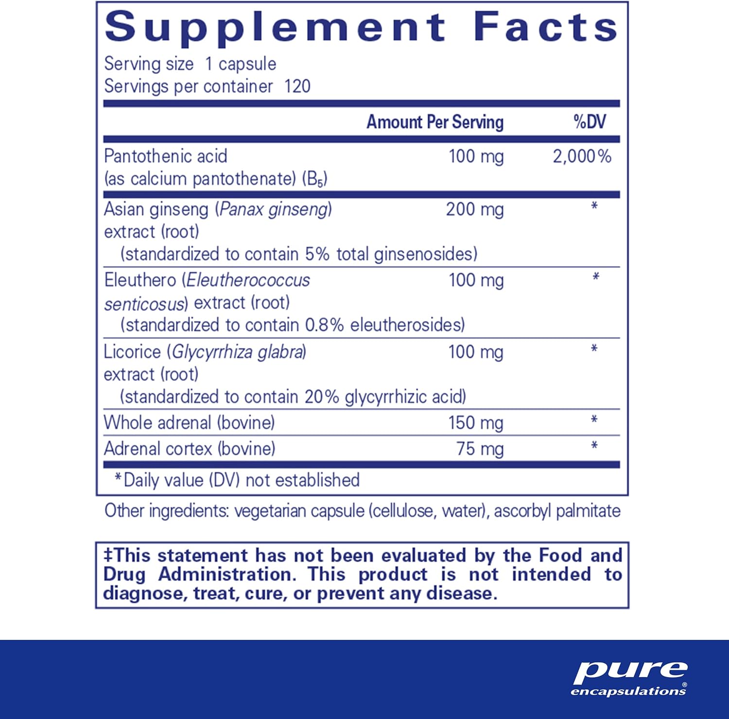 Pure Encapsulations ADR Formula | Immune and Adrenal Support Supplement | 120 Capsules
