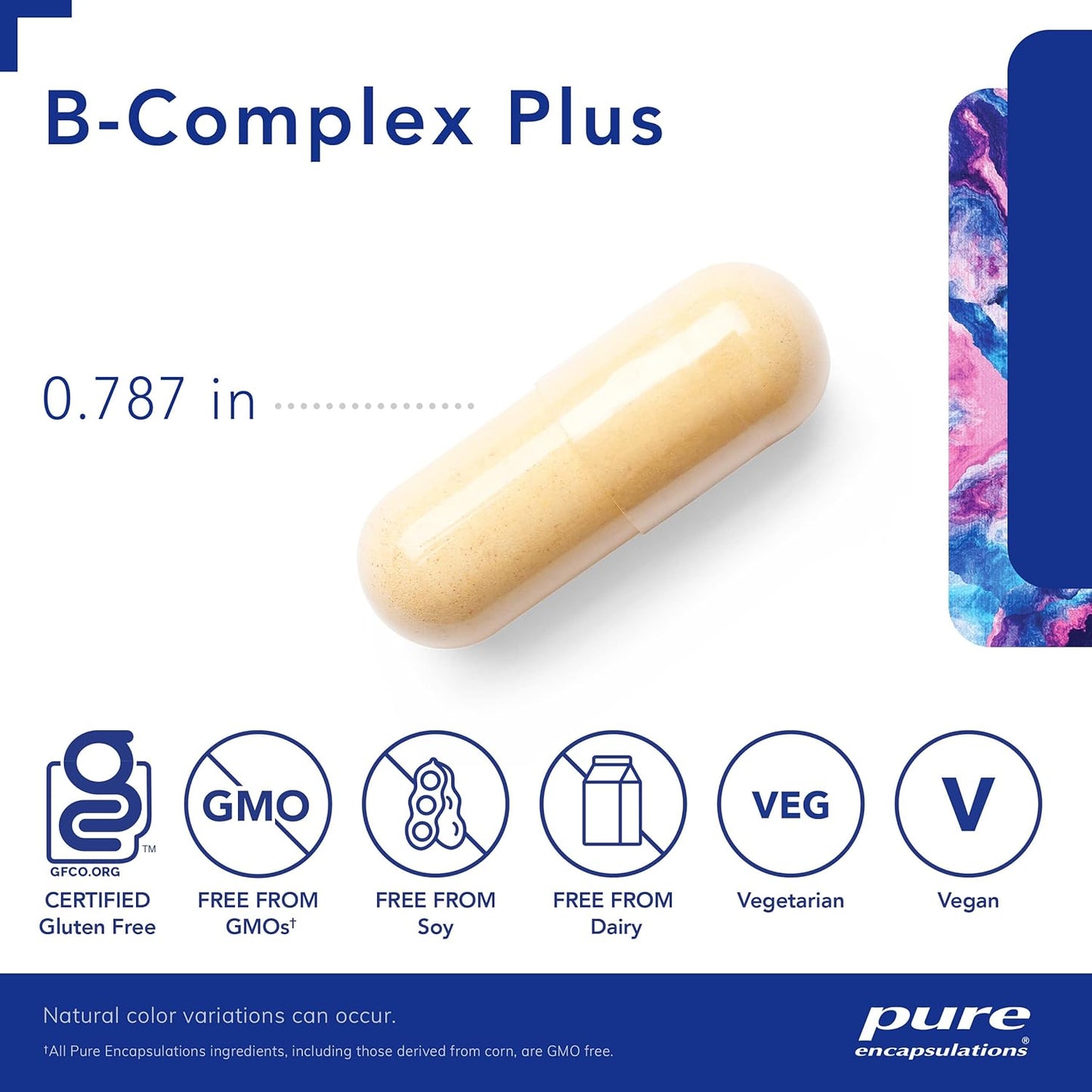 Pure Encapsulations B-Complex Plus: Neurological & Cardiovascular Health Support with B Vitamins, Vitamin B12 & More - 60 Capsules