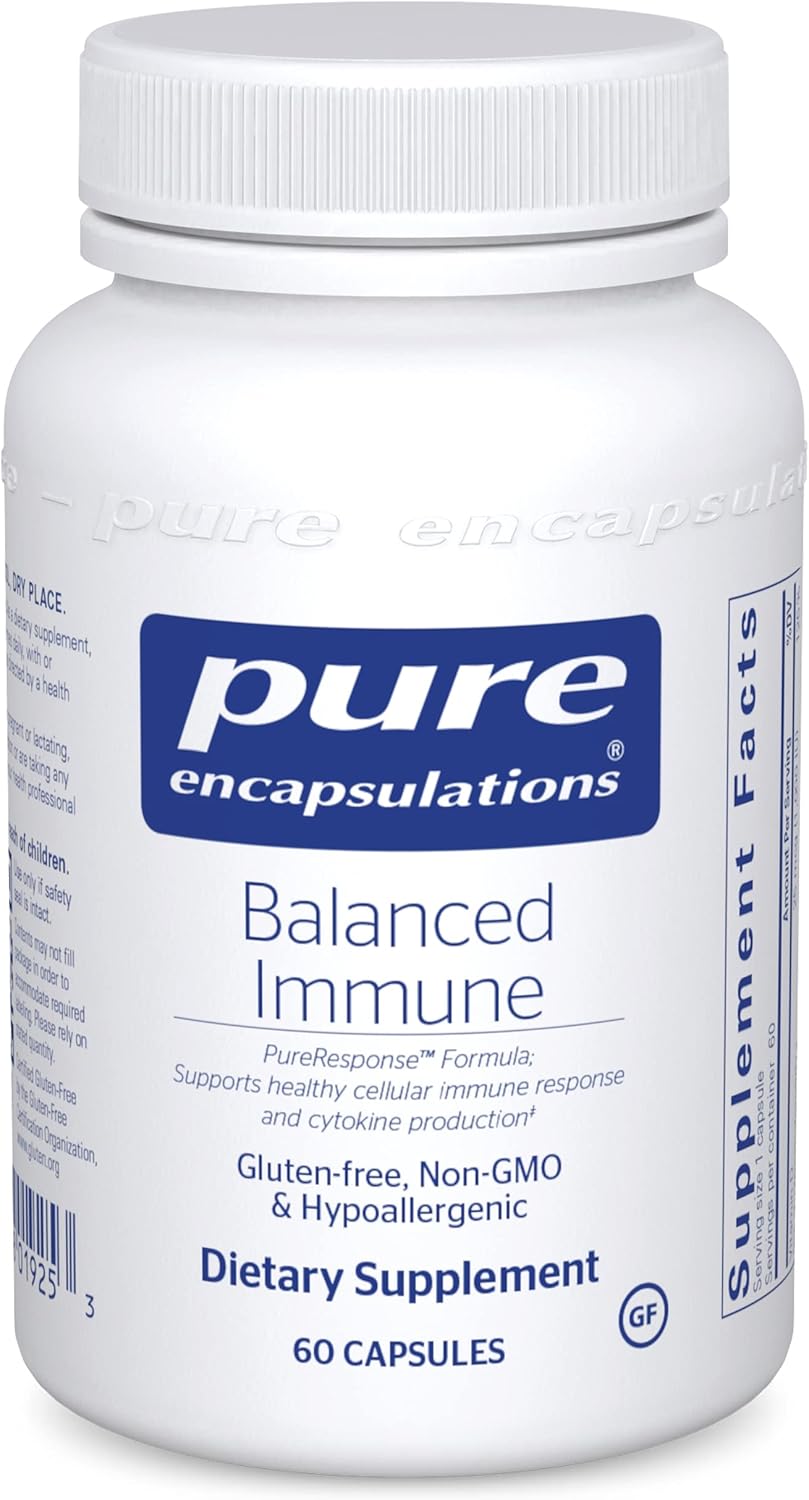 Pure Encapsulations Balanced Immune Support Formula | Promotes Joint, Gastrointestinal, & Thyroid Health | 60 Capsules