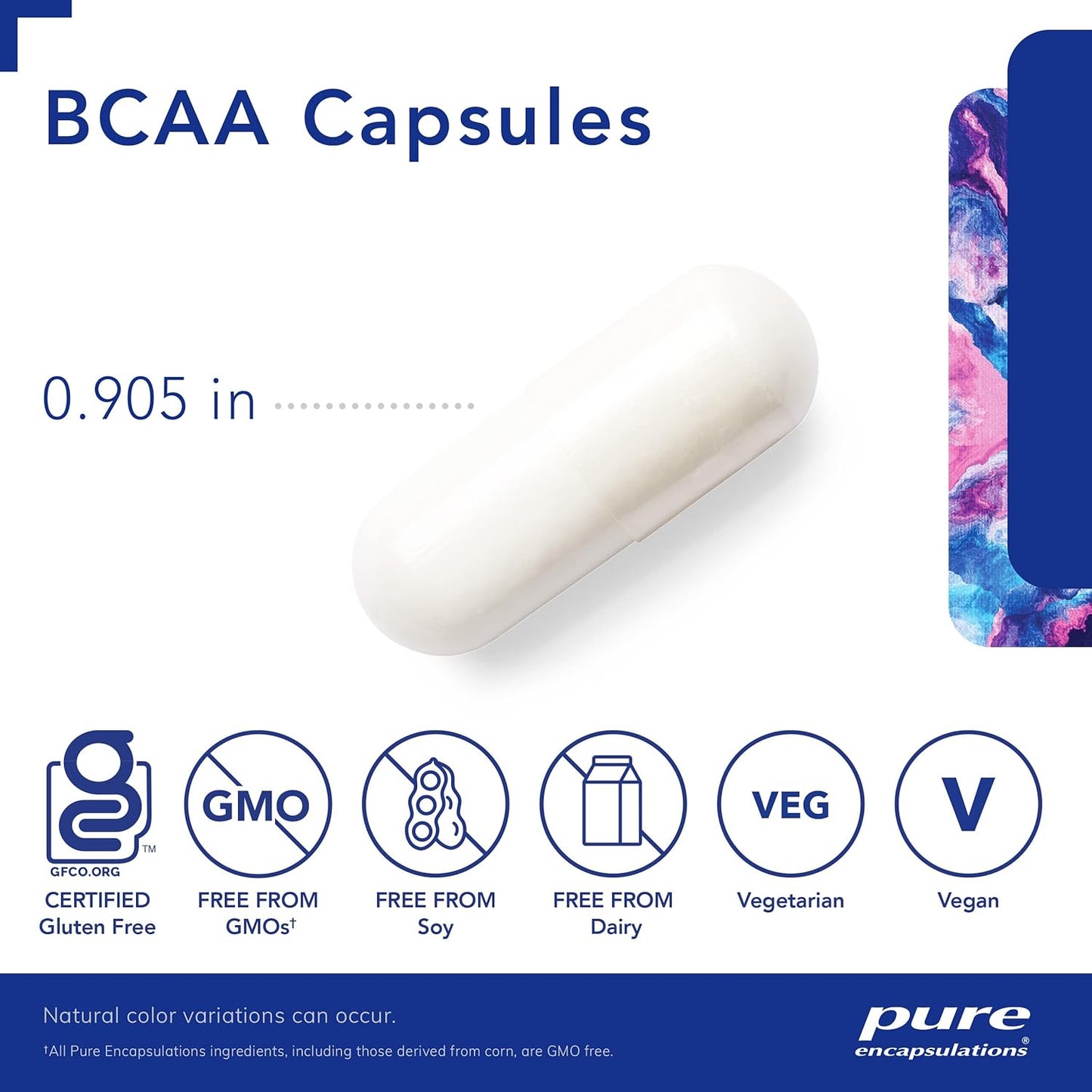 Pure Encapsulations BCAA Capsules | Hypoallergenic Muscle Function Support Supplement | 250 Capsules
