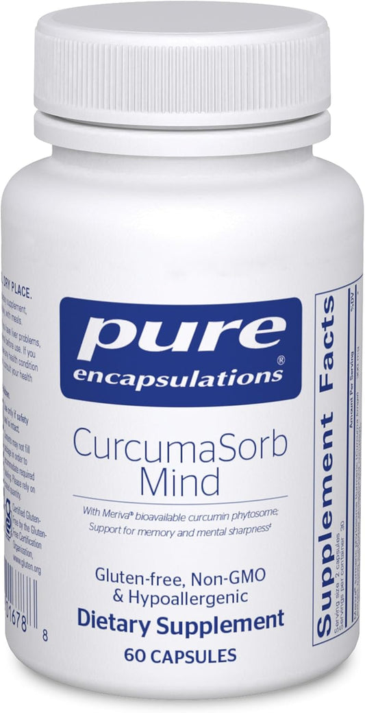 Pure Encapsulations CurcumaSorb Mind Capsules for Cognitive Support - 60 Count